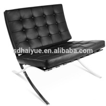 Стиль кресло Барселона удобном кресле в черный PU
